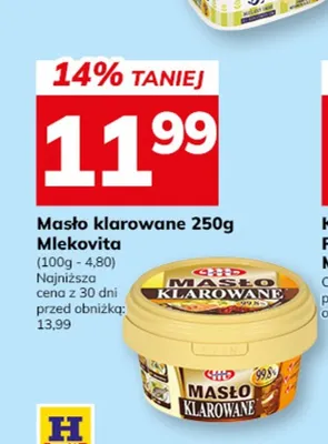 Masło klarowane Mlekovita promocja w Hitpol