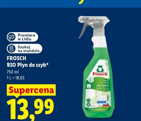 Płyn do szyb Frosch Bio Spirit promocja w Lidl