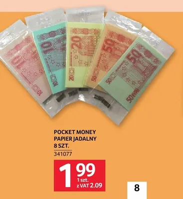 Pocket Money papier jadalny promocja w Selgros