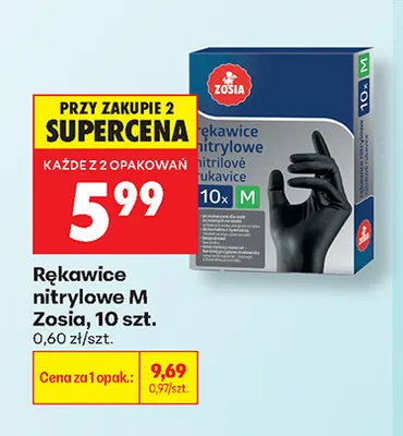 Rękawice nitrylowe M Zosia promocja w Biedronka