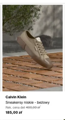 Sneakersy niskie Calvin Klein beżowy promocja w Lounge by Zalando