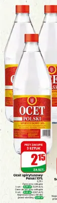 Ocet spirytusowy Polski 10% promocja w Dino