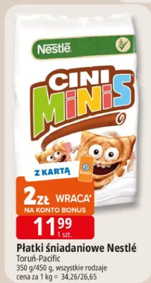 Płatki śniadaniowe Torun-Pacific promocja w Leclerc