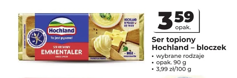 Ser topiony Hochland bloczek promocja w Odido