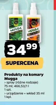 Urządzenie + wkład na komary Mugga 35ml promocja w Netto