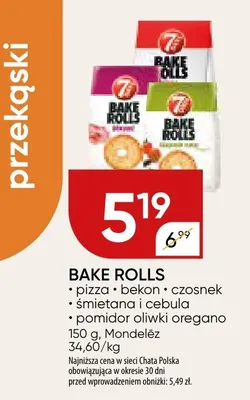 Sucharki Bake Rolls bekon promocja w Chata Polska
