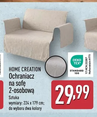 Ochraniacz na sofę 2-osobową Home Creation promocja w Aldi