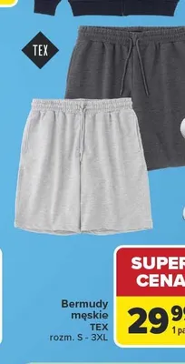 Bermudy męskie TEX promocja w Carrefour