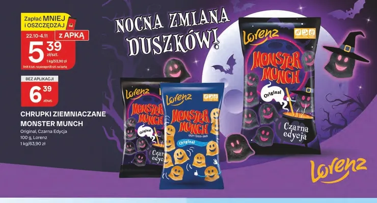 Chrupki ziemniaczane Lorenz Monster Munch Original promocja w Chorten