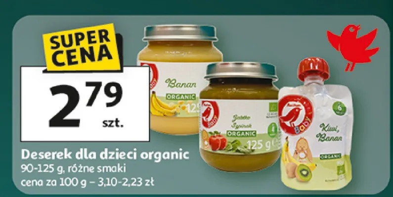 Deserek dla dzieci organic promocja w Auchan