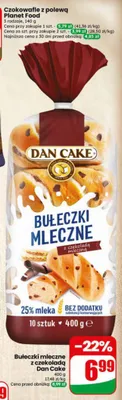 Bułeczki mleczne z czekoladą mleczną Dan Cake promocja w Dino