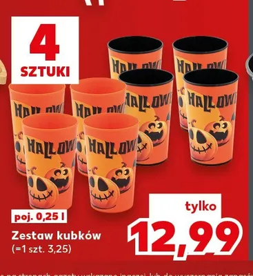 Zestaw kubków 4-pak promocja w Kaufland