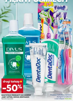 Płyn do płukania jamy ustnej Divus White promocja w Stokrotka
