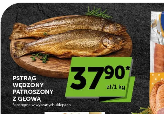 Pstrąg wędzony patroszony z głową promocja w Groszek