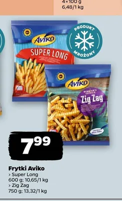 Frytki Super Long Aviko promocja w Netto