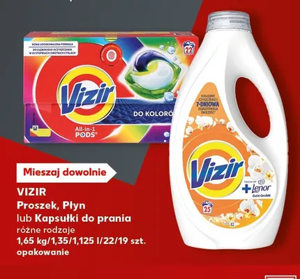 Kapsułki do prania Vizir All-in-1 Pods do kolorów promocja w Kaufland