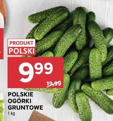 Ogórki gruntowe polskie promocja w Stokrotka