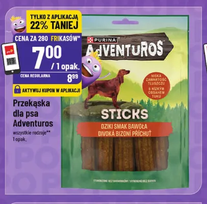 Przekąska dla psa Adventuros promocja w POLOmarket