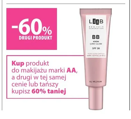 Produkty do makijażu marki AA promocja w Hebe