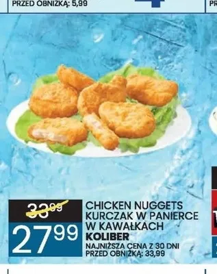 Chicken nuggets kurczak w panierce w kawałkach Koliber promocja w Wafelek