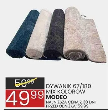 Dywanik 67/180 mix kolorów promocja w Wafelek