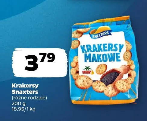 Krakersy Snaxters promocja w Netto