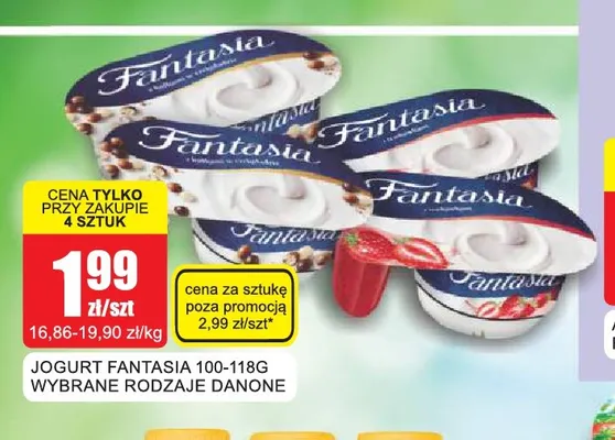 Jogurt Fantasia Danone promocja w Bingo
