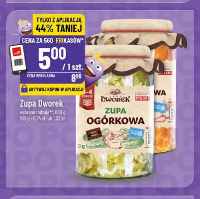 Zupa ogórkowa Dworek promocja w POLOmarket