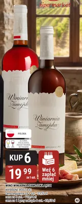 Wino różowe Winiarnia Zamojska czerwona porzeczka promocja w bi1