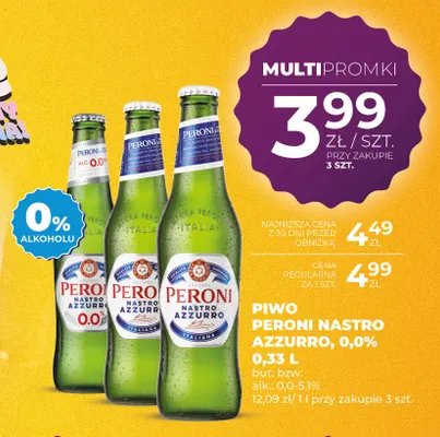 Piwo Peroni Nastro Azzurro promocja w Duży Ben