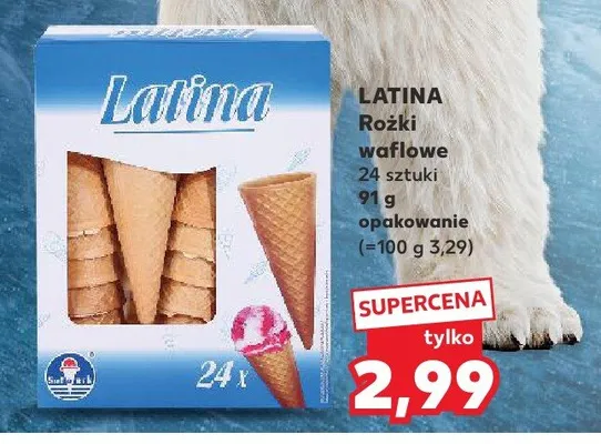 Rożki waflowe Latina promocja w Kaufland