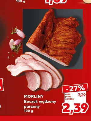 Boczek wędzony parzony Morliny promocja w Kaufland