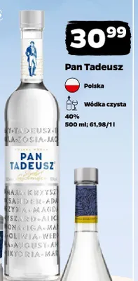 Wódka czysta Pan Tadeusz promocja w Netto