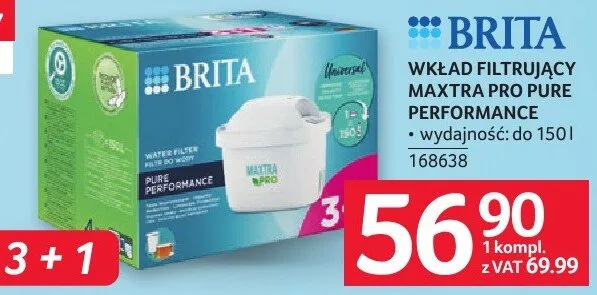 Wkład filtrujący Maxtra Pro Pure Performance Brita promocja w Selgros