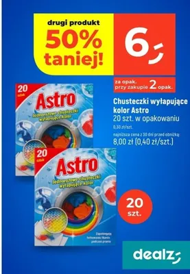 Chusteczki wyłapujące kolor 20 szt. w opakowaniu promocja w Dealz