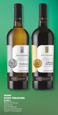 Wino Daos Treasure Chardonnay 0,75 L promocja w Duży Ben