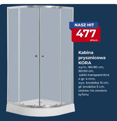 Kabina prysznicowa KORA promocja w PSB Mrówka