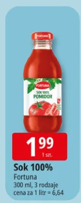 Sok 100% pomidor promocja w Leclerc