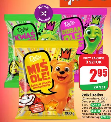 Żelki Deliss Robak Ole! promocja w Dino