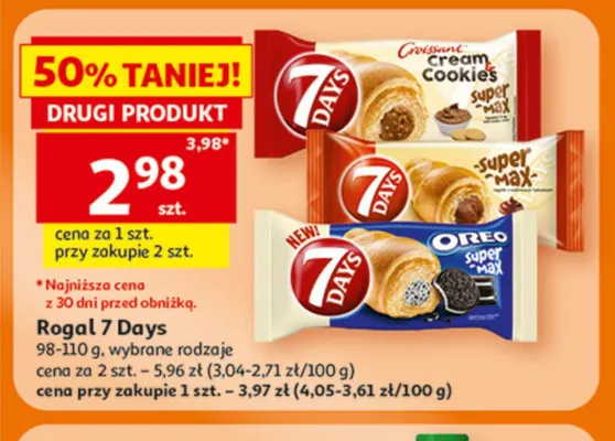 Rogal 7 Days Oreo super max promocja w Auchan