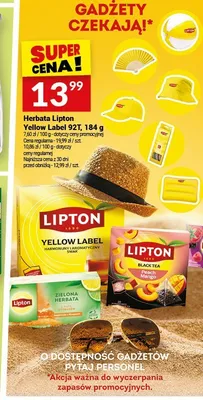 Herbata Lipton Yellow Label 92T promocja w Twój Market