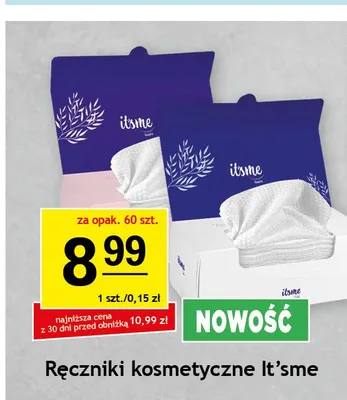 Ręczniki kosmetyczne It'sme 60-pak promocja w Gram Market