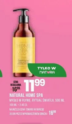 Mydło w płynie Natural Home Spa Rytuał Światła promocja w Drogerie Natura