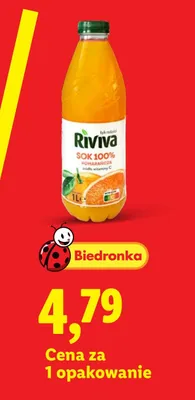 Sok pomarańczowy Riviva promocja w Lidl