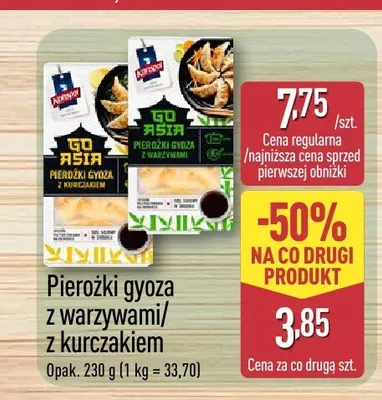 Pierożki gyoza GO ASIA promocja w Aldi