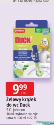 Żelowy krążek do wc Duck promocja w Leclerc
