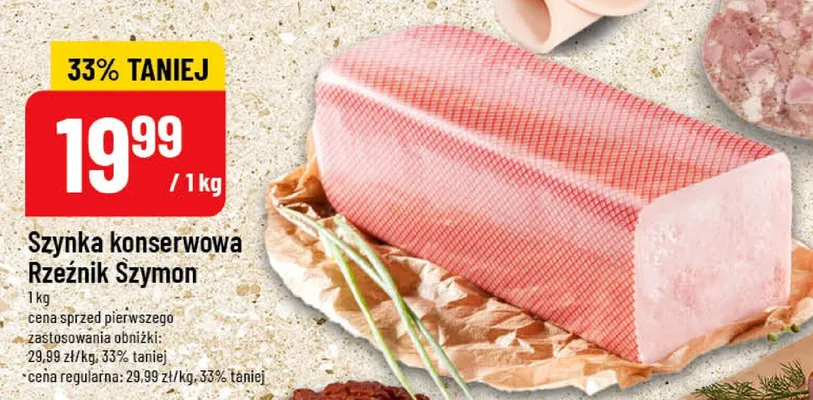 Szynka konserwowa Rzeźnik Szymon promocja w POLOmarket