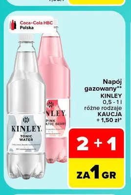 Napój gazowany Kinley Tonic Water promocja w Carrefour Market
