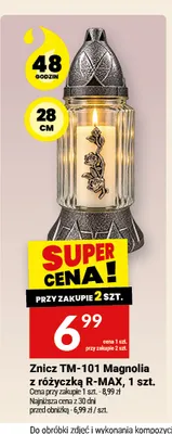 Znicz TM-101 Magnolia z różyczką R-MAX promocja w Twój Market