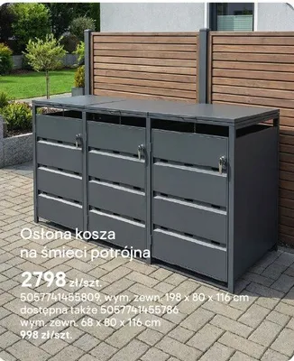 Osłona kosza na śmieci potrójna promocja w Castorama